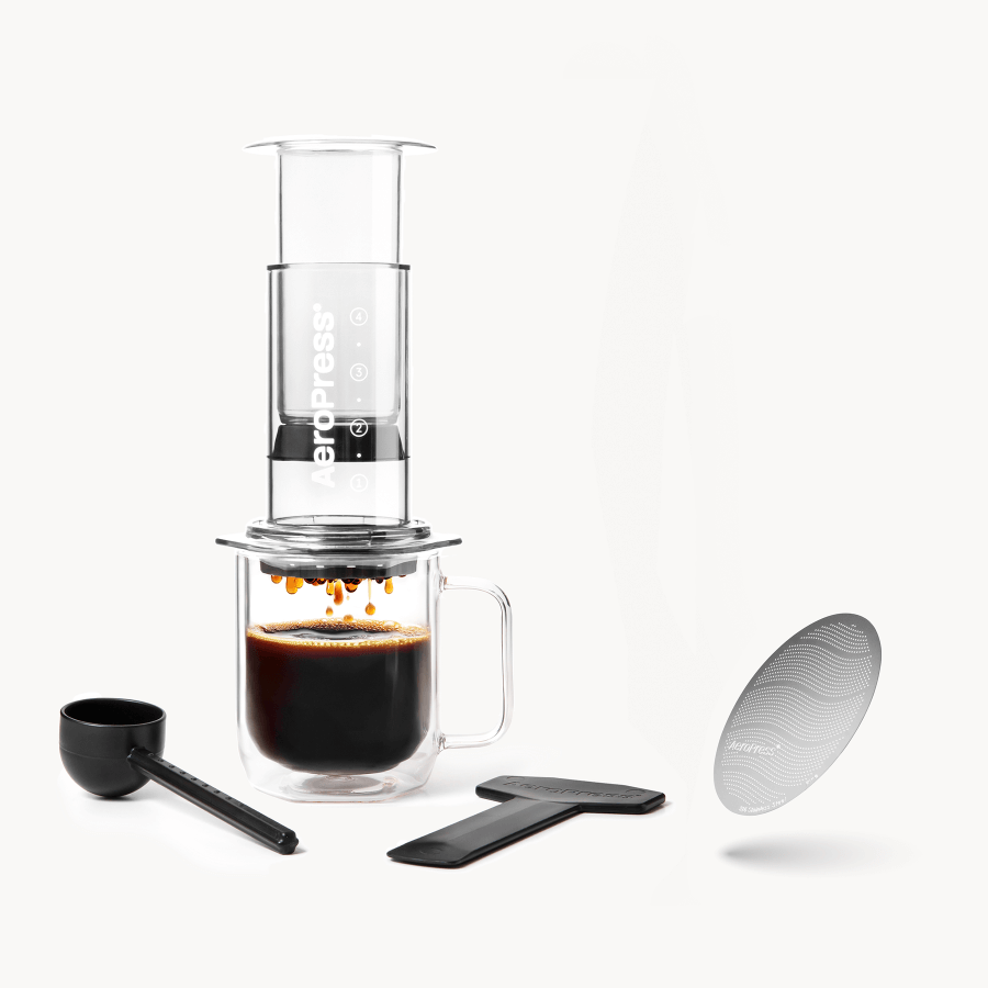 aeropress-clear-kaffeepresse-edelstahlfilter-set-transparent image 1