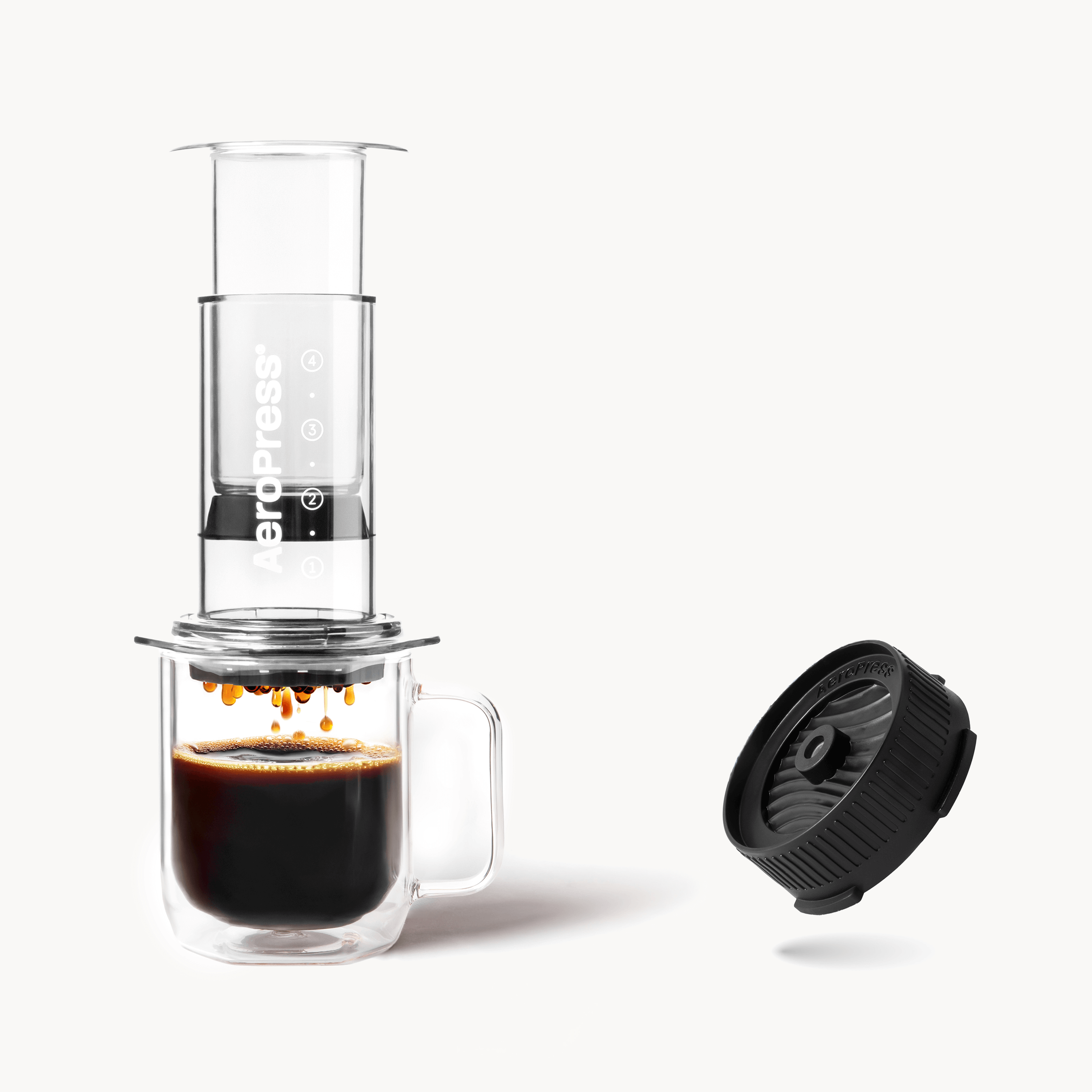 aeropress-recipe-bundle-kaffeebereiter-clear-mit-flow-control image 1