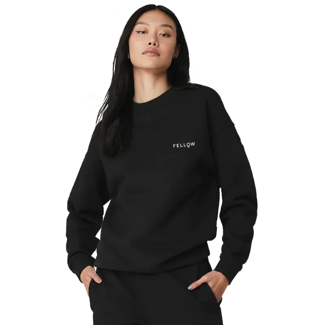 fellow-carter-logo-black-crew-sweatshirt-schwarz image 1