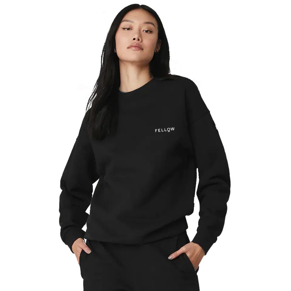 fellow-carter-logo-black-crew-sweatshirt-schwarz image 1