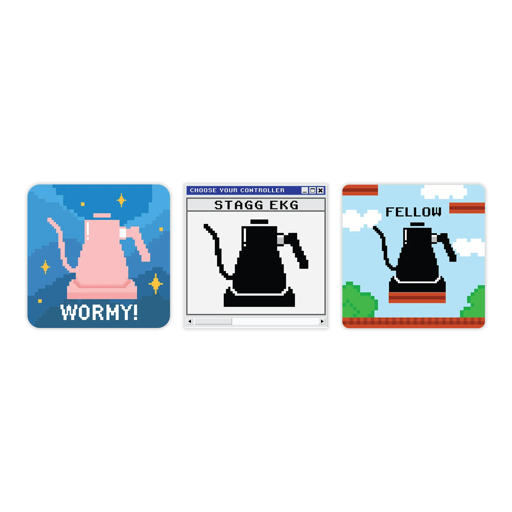 fellow-stagg-ekg-sticker-serie-aufkleber-3er-pack image 1