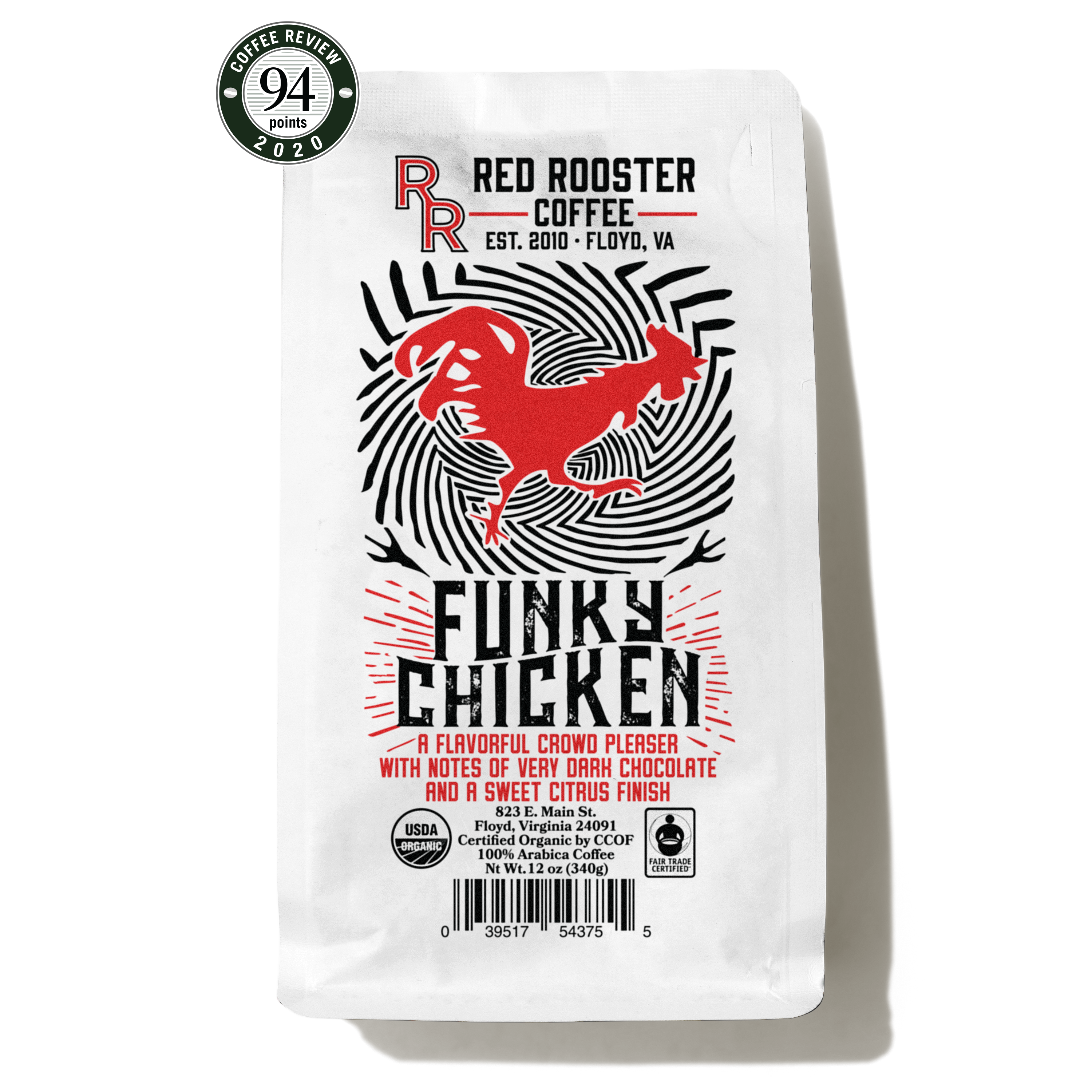 aeropress-coffee-funky-chicken-kaffee-fein-340-g-bio-blend image 1