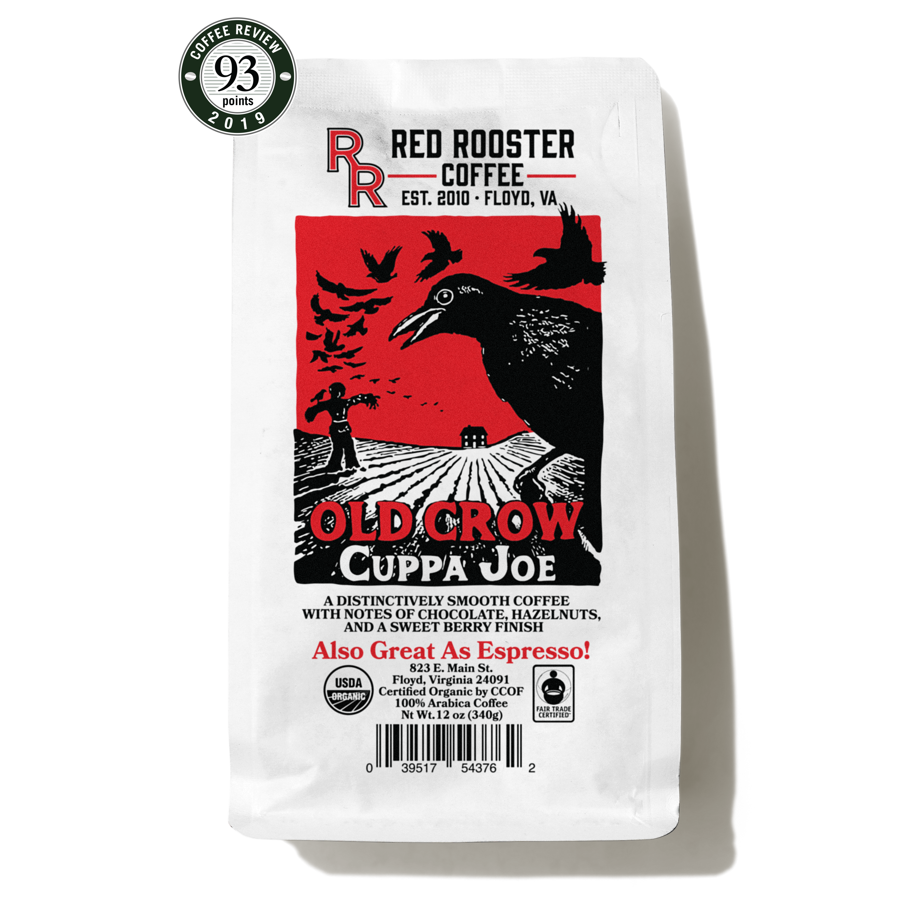 aeropress-old-crow-cuppa-joe-kaffee-ganze-bohne-340-g-bio image 1