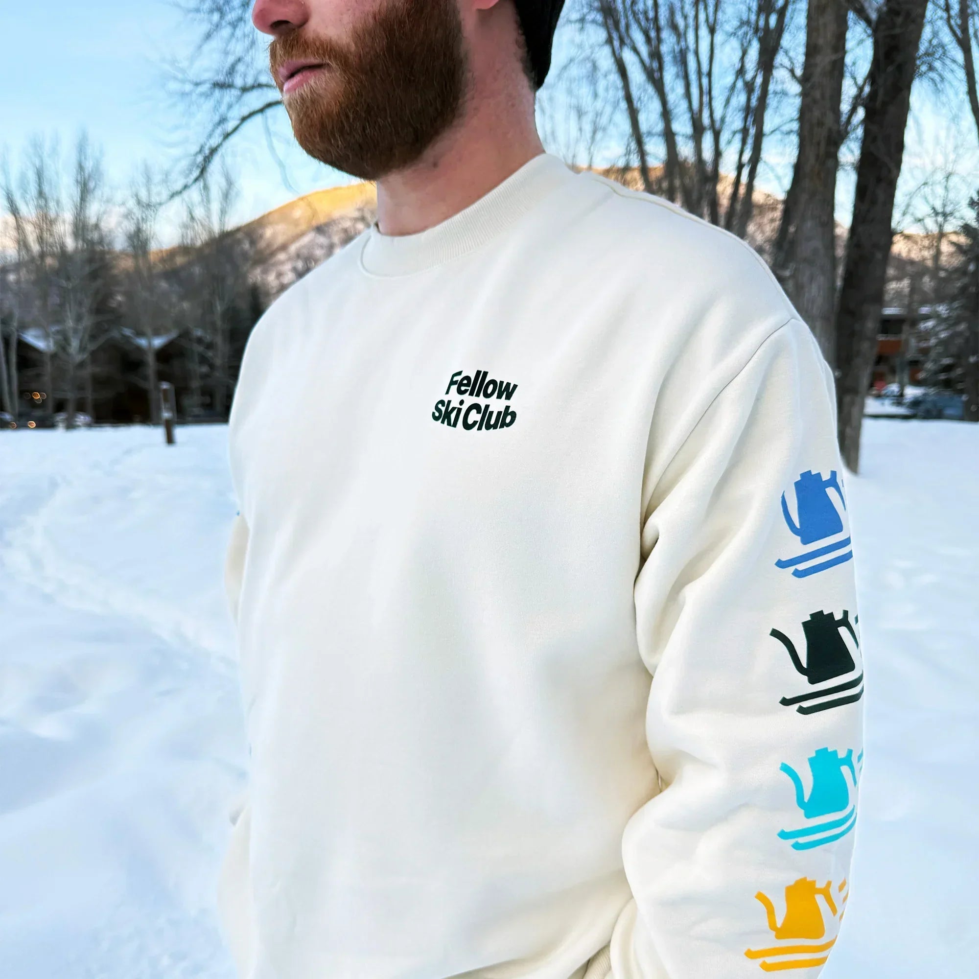 fellow-ski-club-crewneck-pullover-ecru image 3