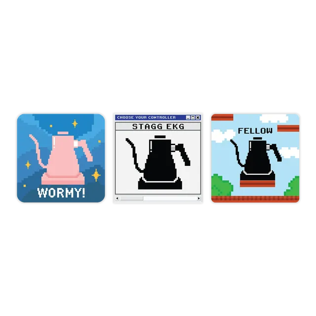 fellow-stagg-ekg-sticker-serie-aufkleber-3er-pack image 1