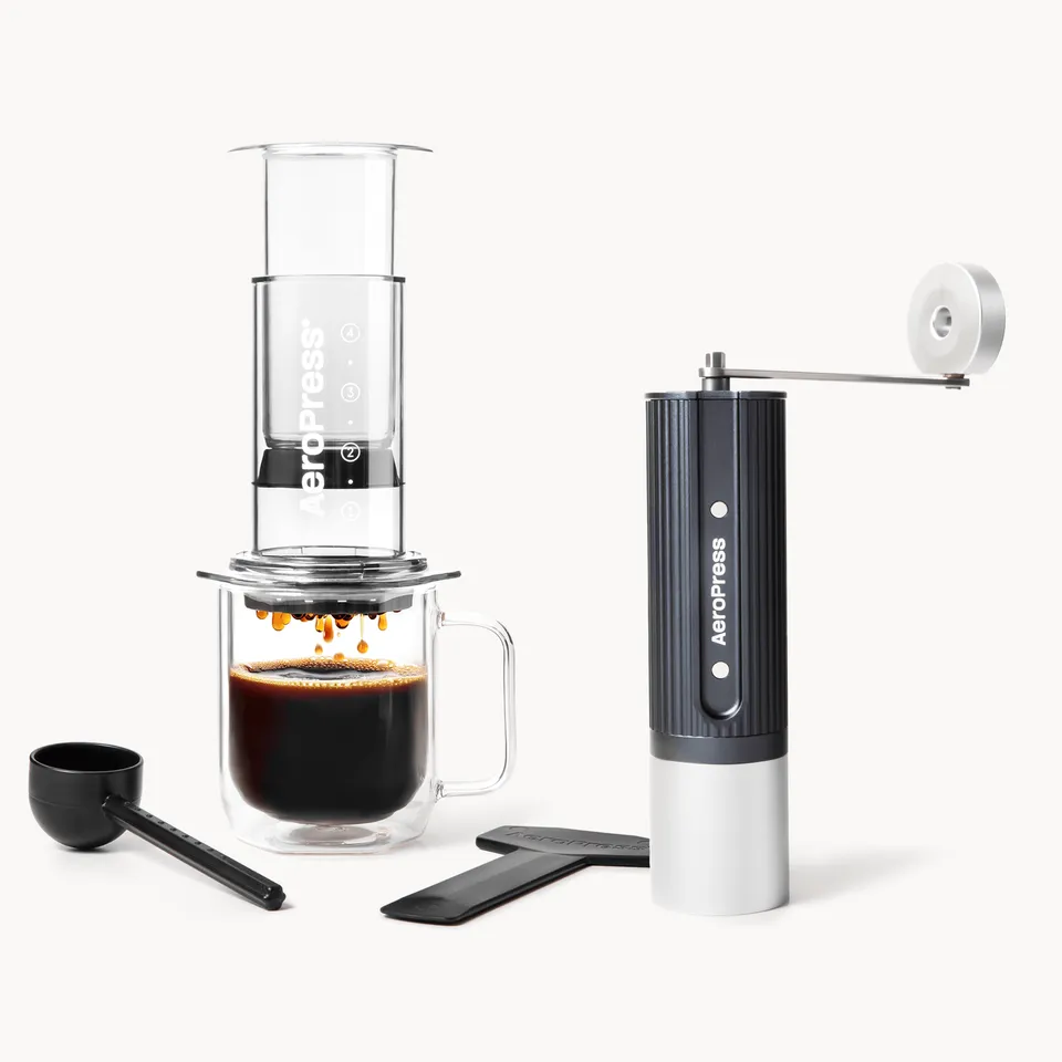 aeropress-barista-bundle-kaffeebereiter-clear-edelstahlfilter-set image 1