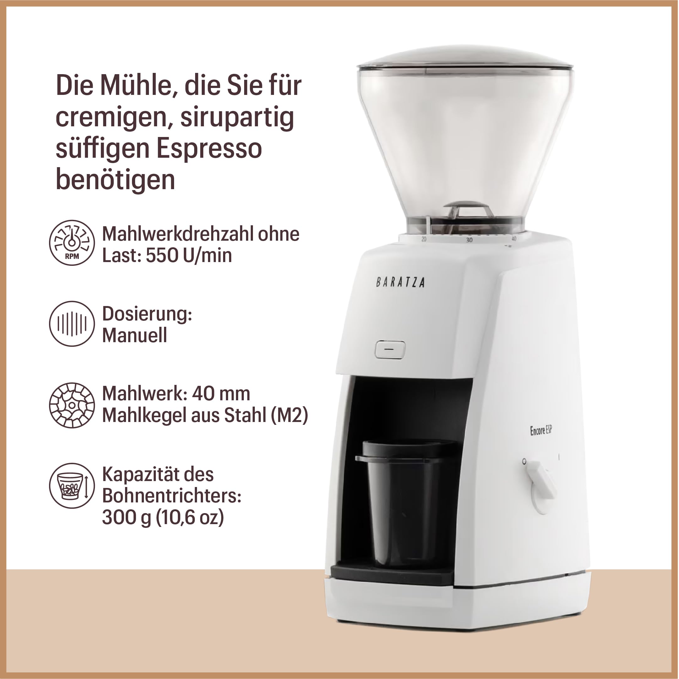 baratza-encore-esp-kaffeem-hle-schwarz-40-stufen image 2
