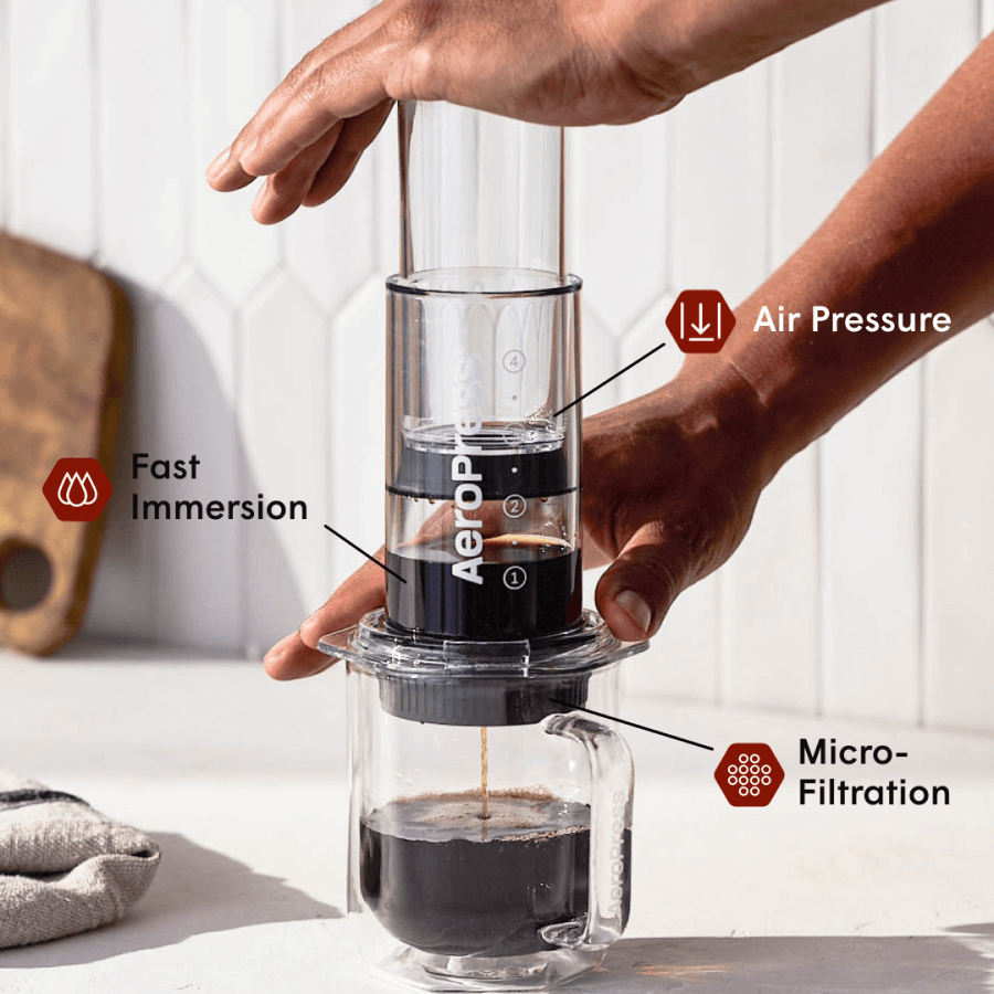 aeropress-recipe-bundle-kaffeebereiter-clear-mit-flow-control image 2